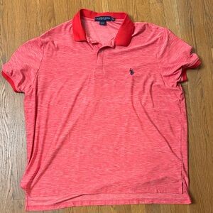 U.S. Polo Assn. Men's Polo salmon colored.
